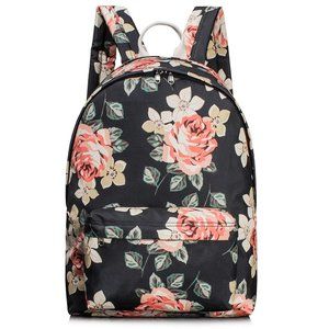 *NEW* Floral Laptop Backpack Daypack {Peach/Tan/White/Black}